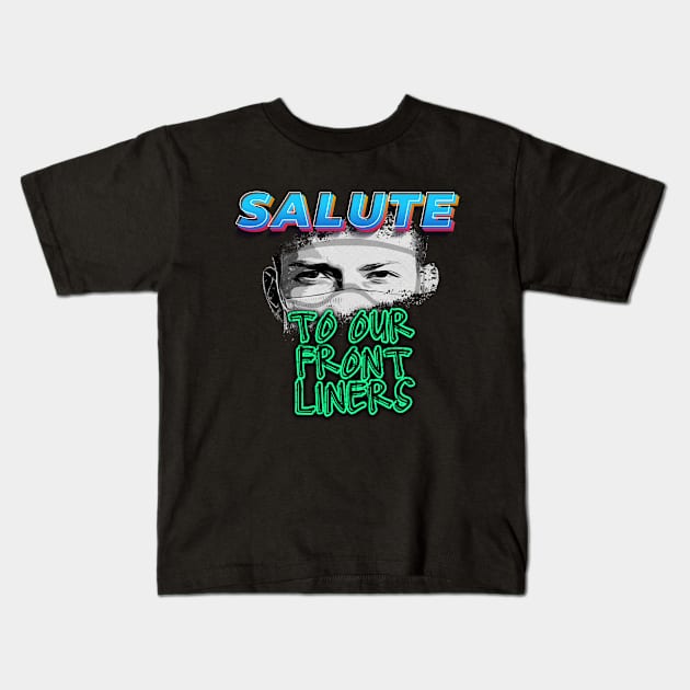 Frontliners Salute Kids T-Shirt by VibeBoxx